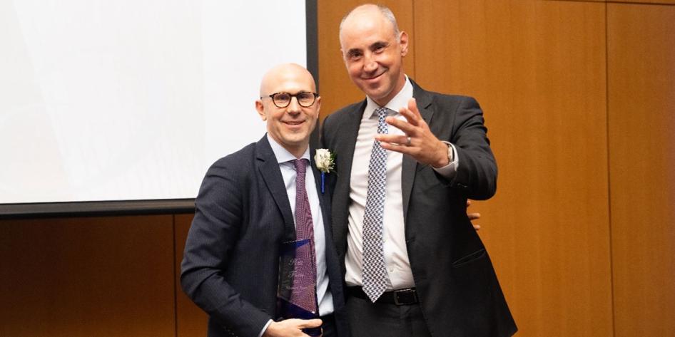 Matthew Jones with Dean Andrew Medvedev