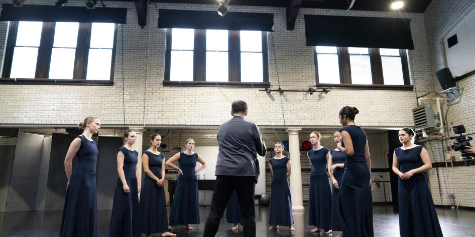 CWRU dancers rehearse "Steps in the Street"