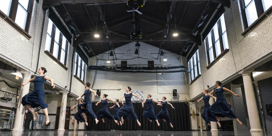 CWRU dancers rehearsing "Steps in the Stree"