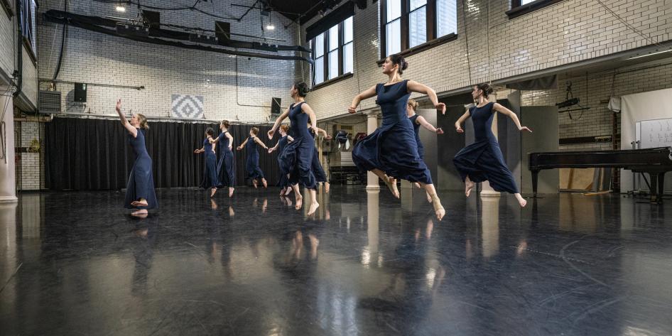 CWRU dancers rehearse "Steps in the Street"