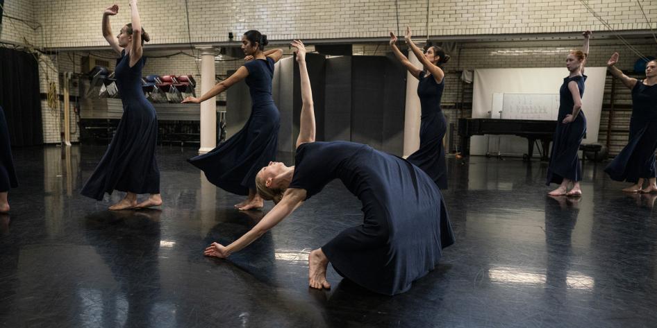 CWRU dancers rehearse "Steps in the Street"