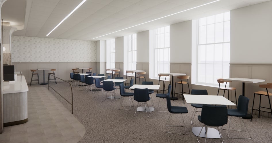 3D rendering of new Tomlinson Hall seating 