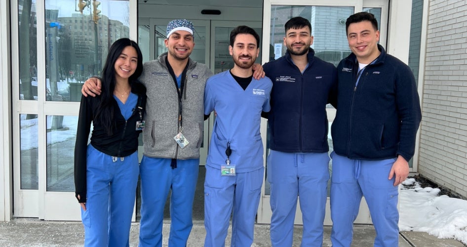 Mohammad Hadeed and members of the CWRU School of Dental Medicine Dental Clinic 