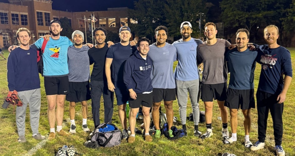 Mohammad Hadeed and dental medicine students take part in Case Western Reserve’s intramural leagues.