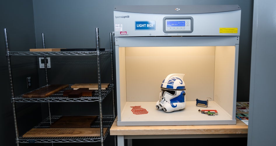 New equipment in the Sherwin-Williams Paint and Coatings Studio