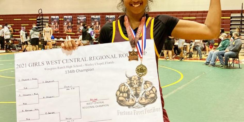 Bhavya-Bansal-after-winning-regional-championsips-in-female-wrestling