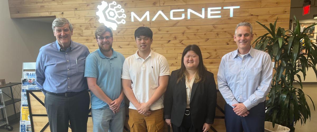 Mandy Zheng with colleagues at MAGNET