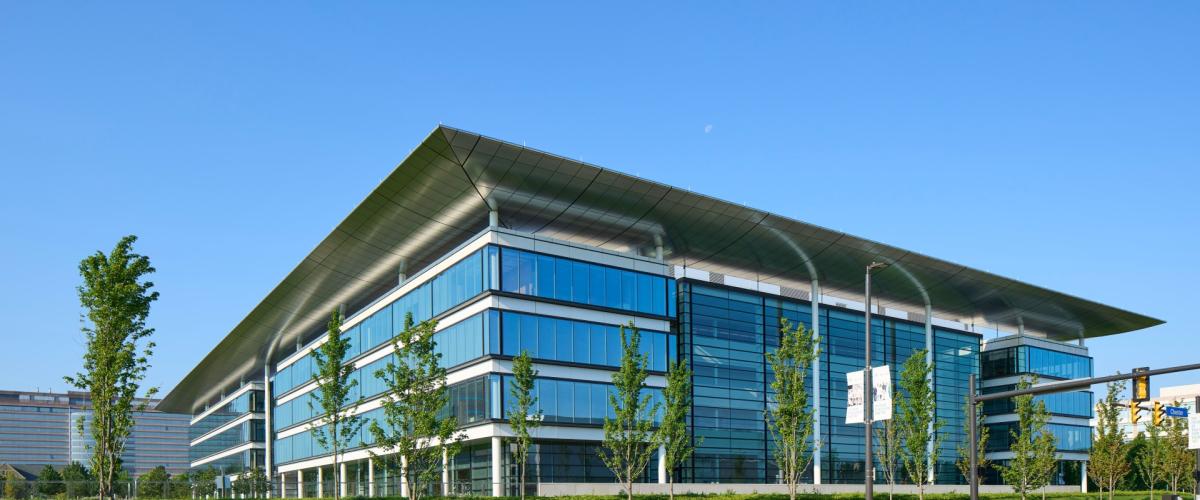 The exterior of the Health Education Campus building