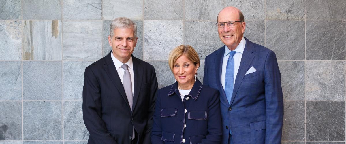 Dr. Schwartz with Peter and Laurie Weinberger