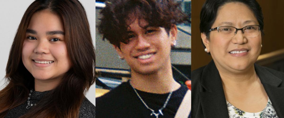 Compilation photo of Renee Gale Lapurga, Benjamin Garcia and Anna C. Samia. 