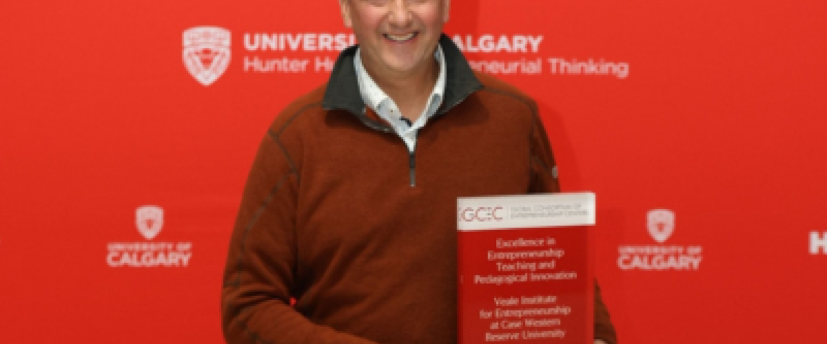 Goldberg accepting the award