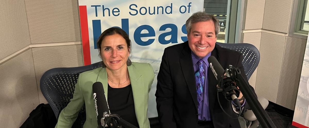 Michael Scharf and guest speaker for Talking Foreign Policy radio show.