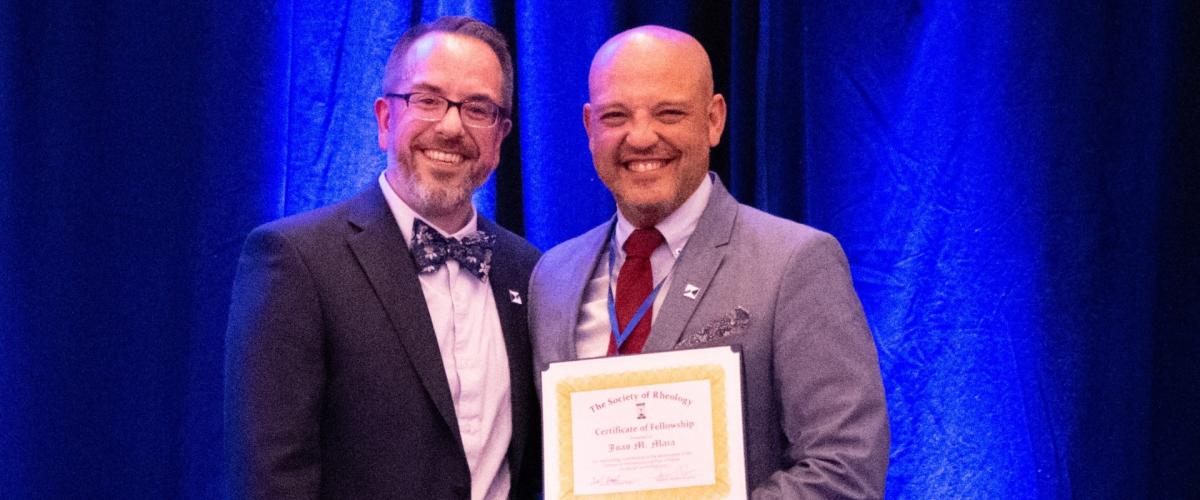 João Maia elected as Society of Rheology fellow.