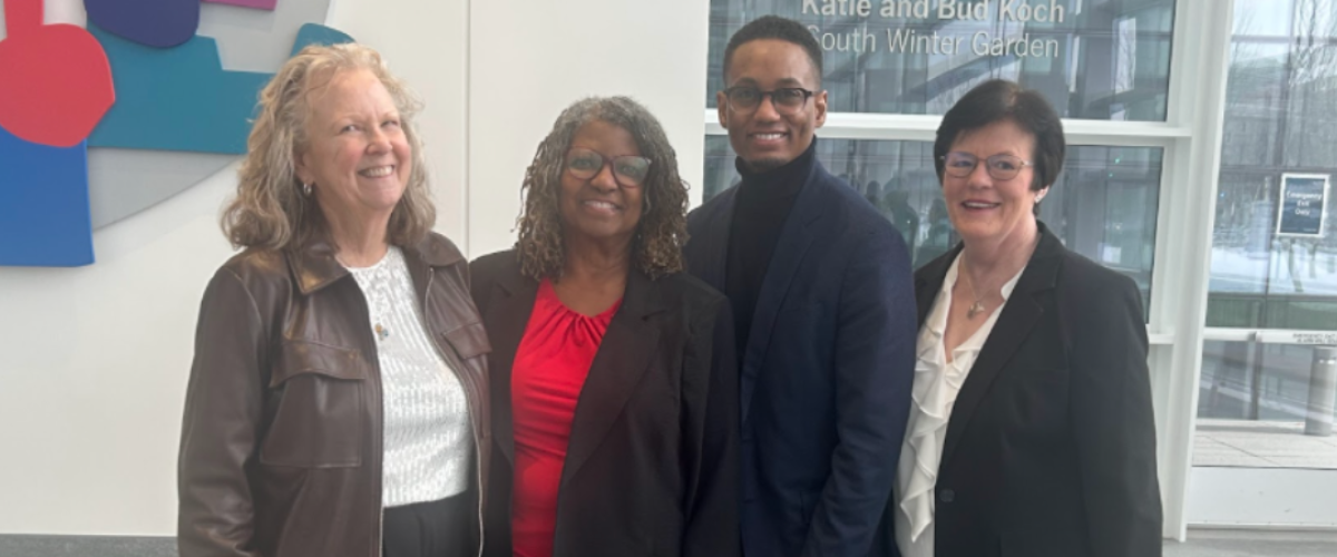 Chris Winkelman, Betty Napoleon, Dean Ronald Hickman and Mary Quinn Griffin