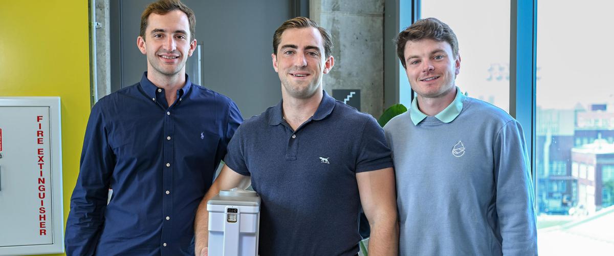 CLEANR co-founders from left to right: David Dillman Chip Miller Max Pennington