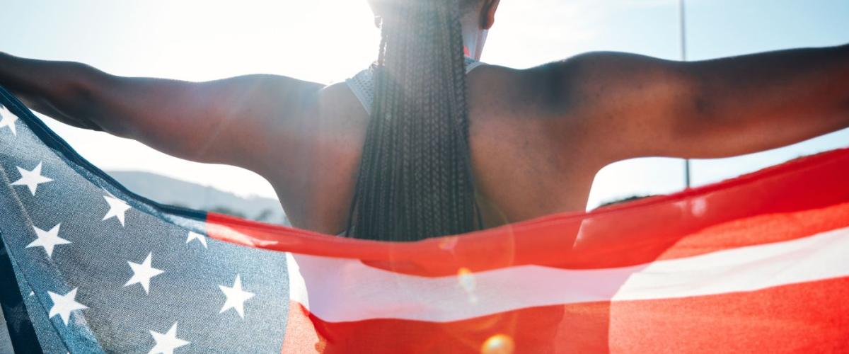 athlete-american-flag