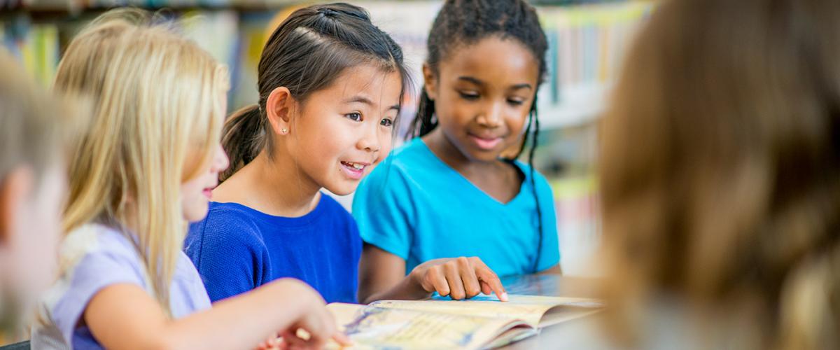 Children reading