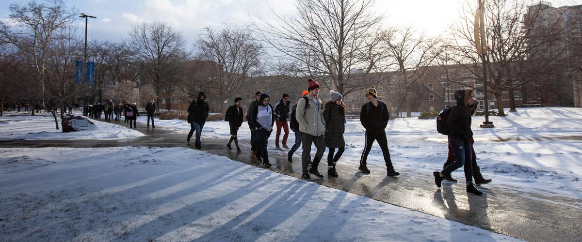 students-snow