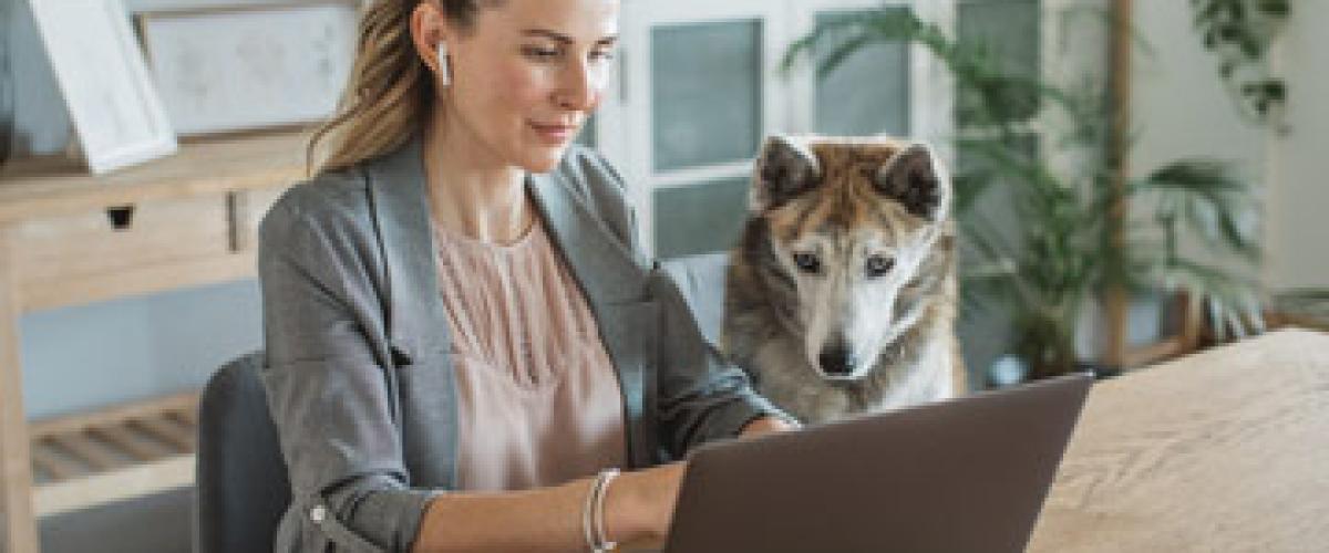 woman-with-dog