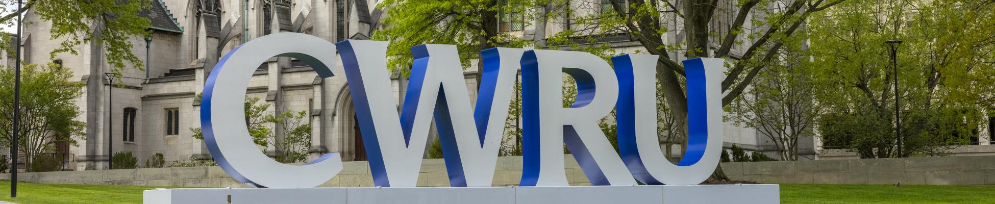 CWRU Sign on Campus