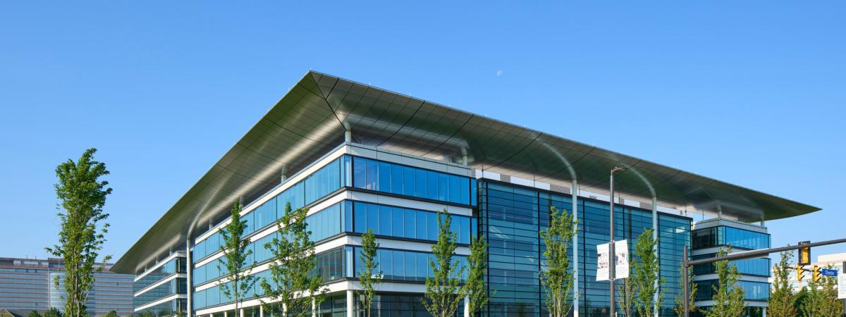 The exterior of the Health Education Campus building