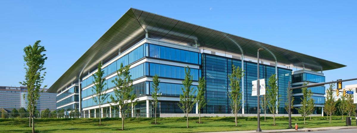 The exterior of the Health Education Campus building