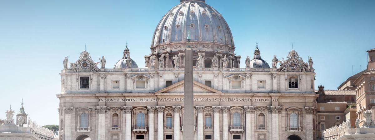 Photo of the Saint Peter’s Basilica in the Vatican
