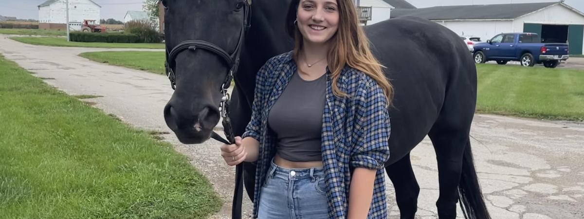 Maggie Kaniecki with horse