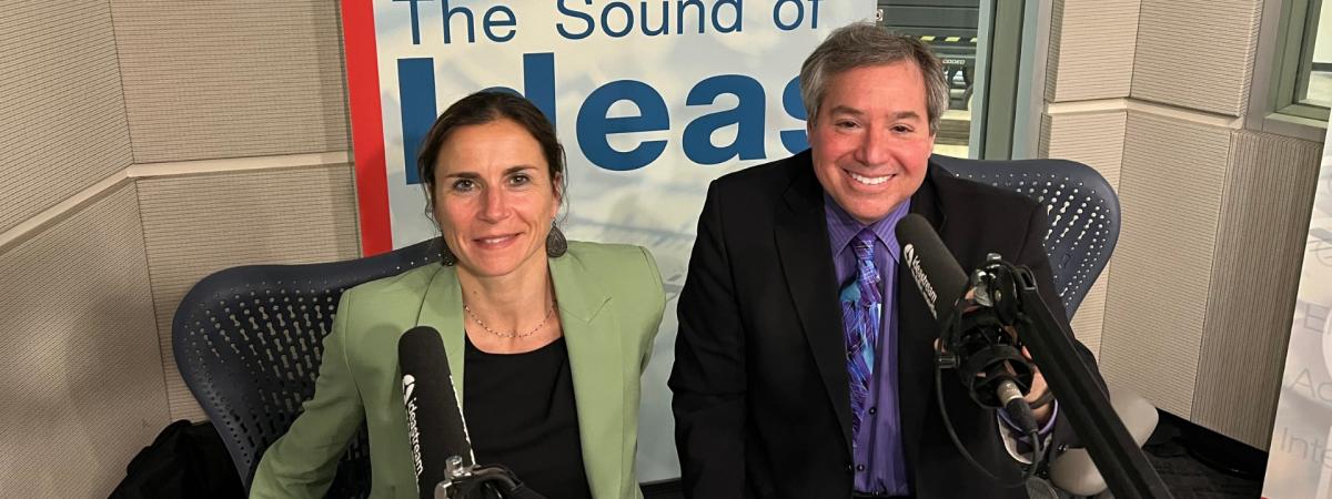 Michael Scharf and guest speaker for Talking Foreign Policy radio show.