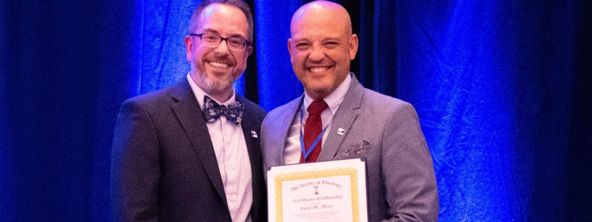 João Maia elected as Society of Rheology fellow.