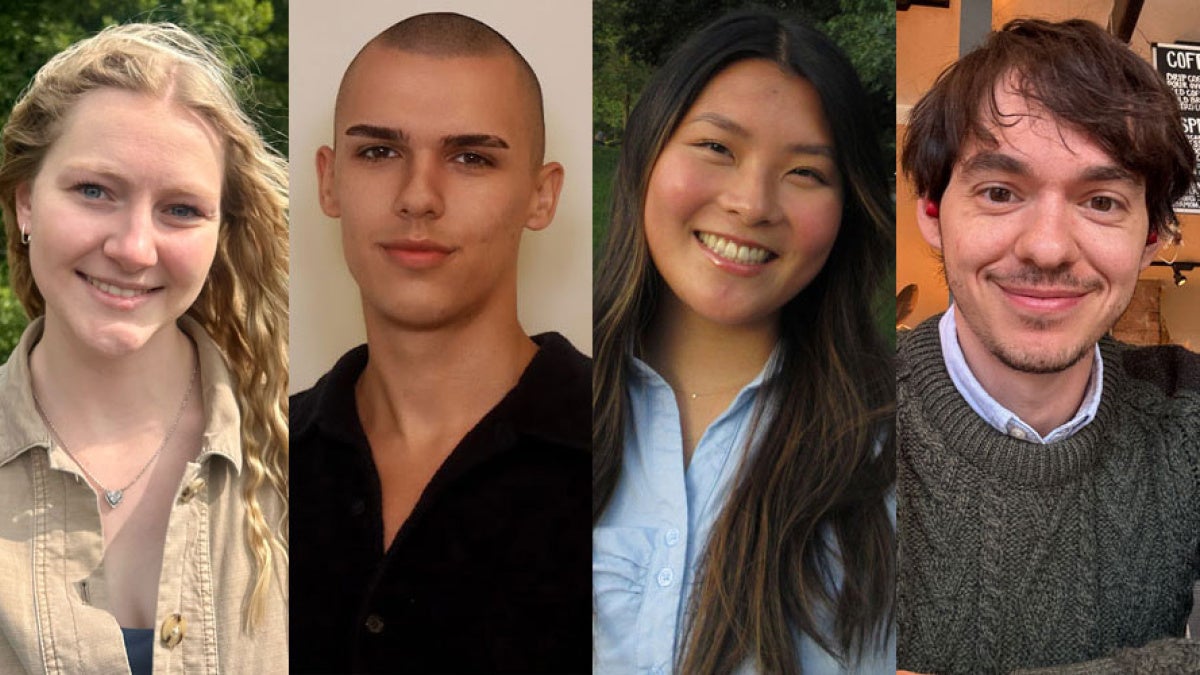 Photos of Quinn Watercutter, Filip Goshevski, Nora Collins and Theo Borchert-Isaacs.=