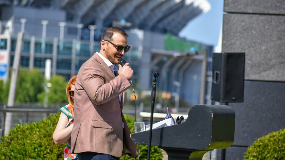 Lex Ehrenschwender at the 19th annual meeting of the Cleveland Metropolitan Bar Association