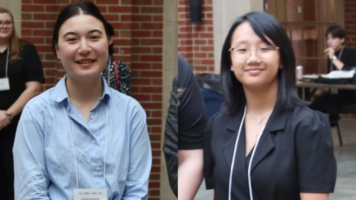 Compilation photo of Caroline Kormalic and Cindy Xu