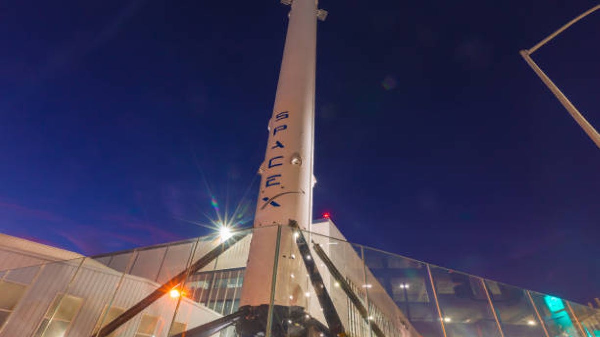Image of a space X rocket