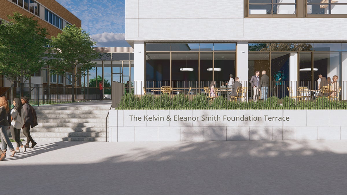 Rendering of the Kelvin & Eleanor Smith Foundation Terrace