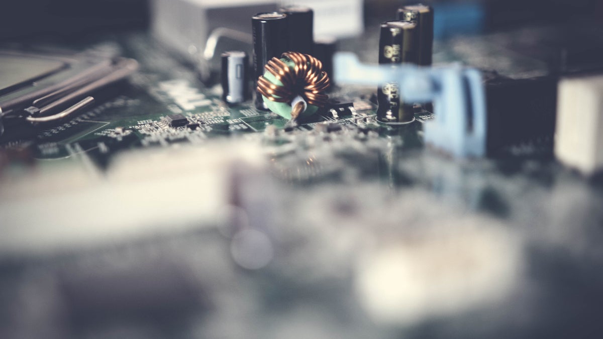 Image of the inside of a quantum computer