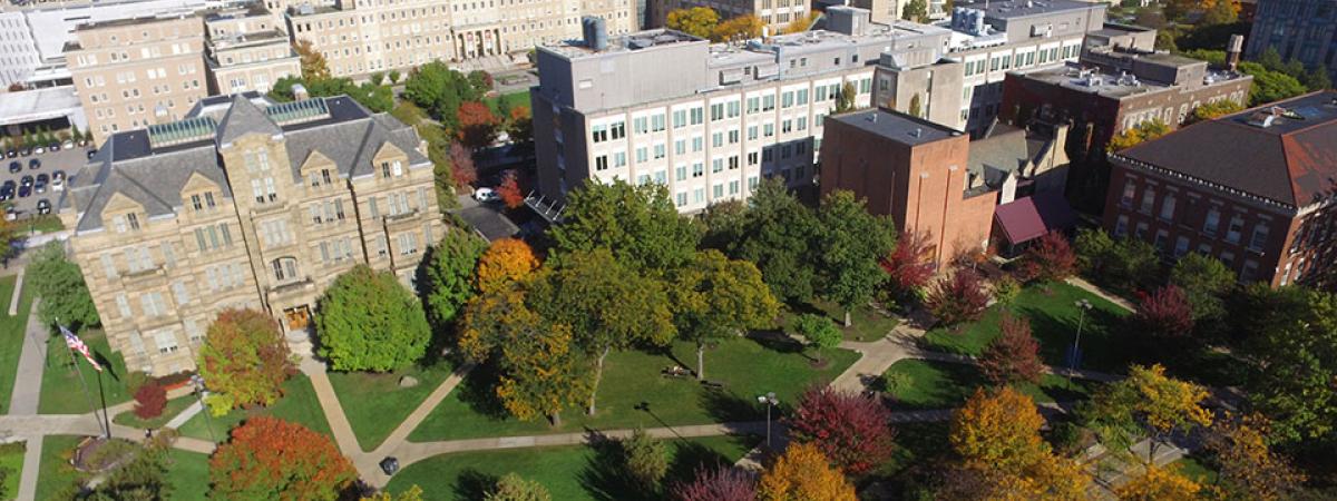 CWRU-campus-fall-aerial