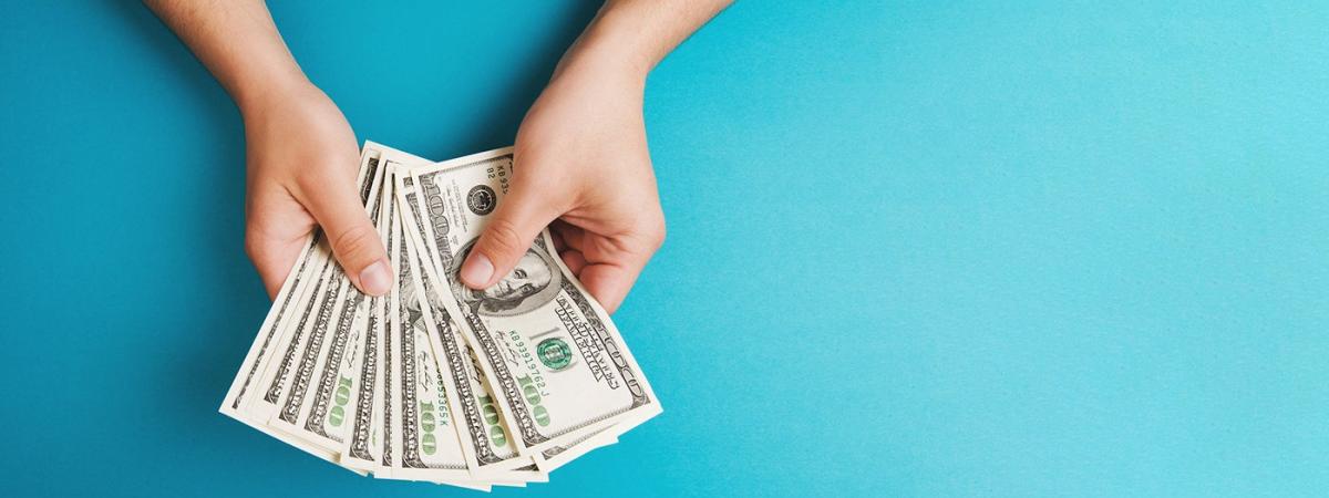 Person Holding Money