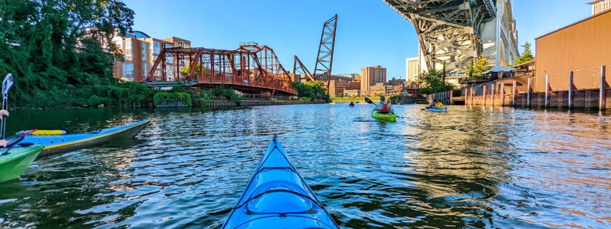 Urban-River-Kayaking-Trip