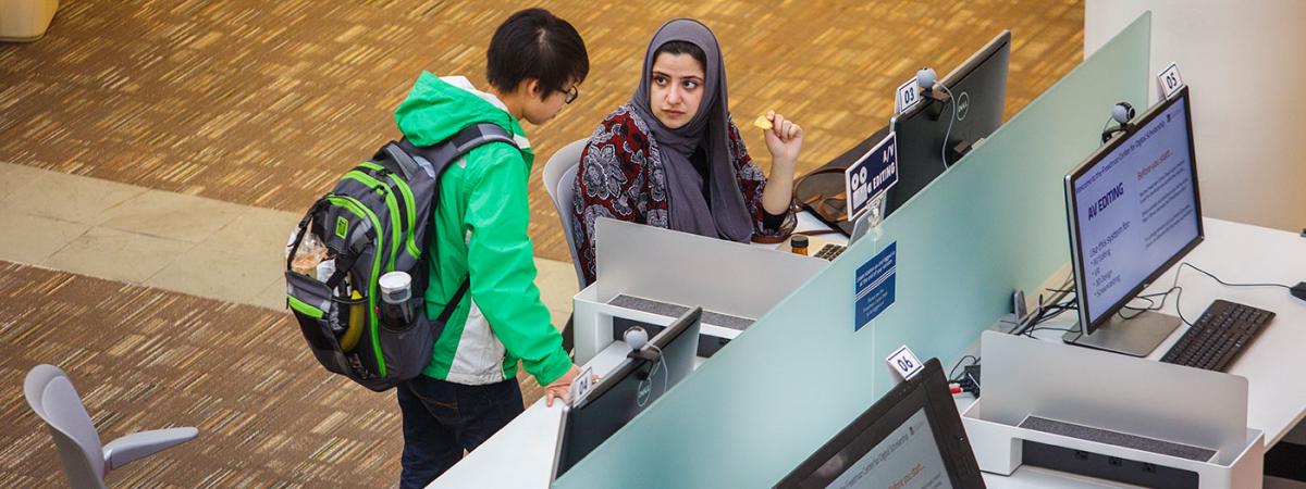 students-in-library