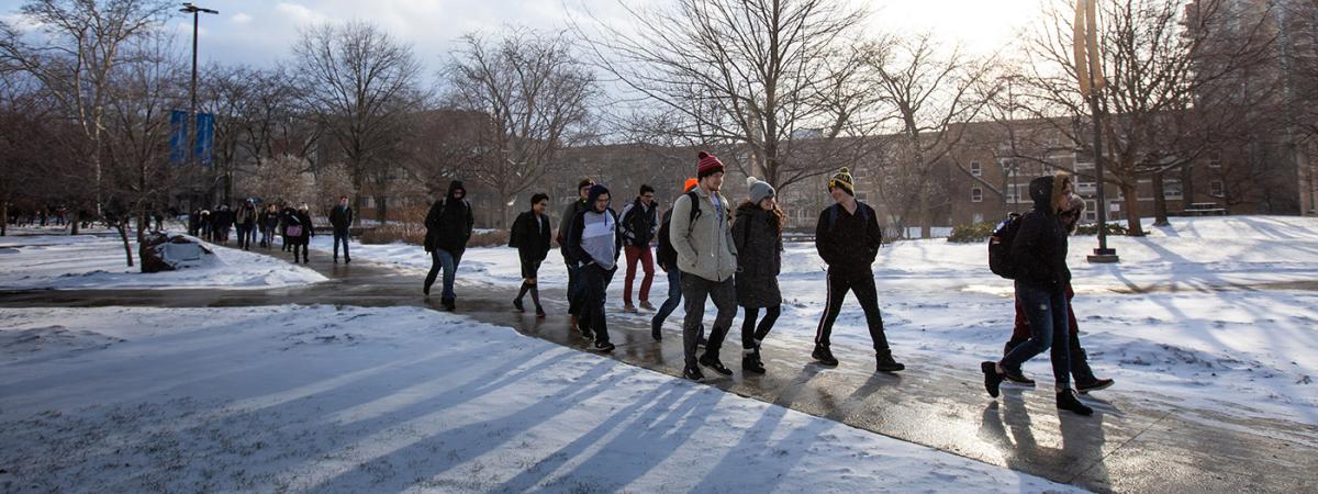 students-snow