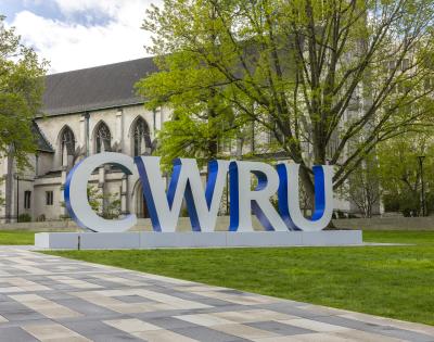 CWRU Sign on Campus