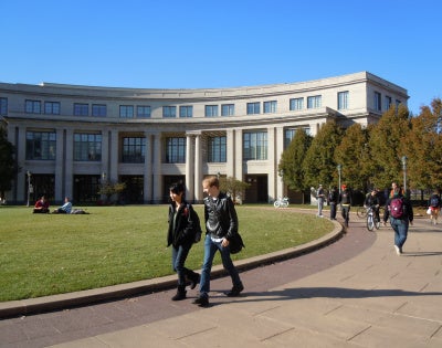 Front of the Kelvin Smith Library.