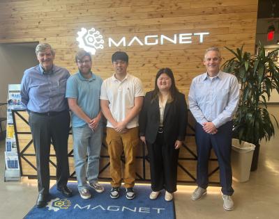 Mandy Zheng with colleagues at MAGNET