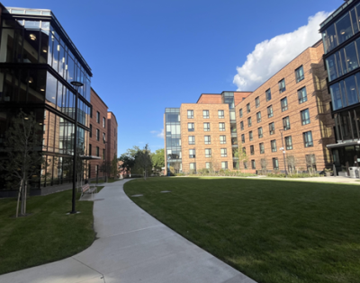 Outside view of the South Residential Village buildings