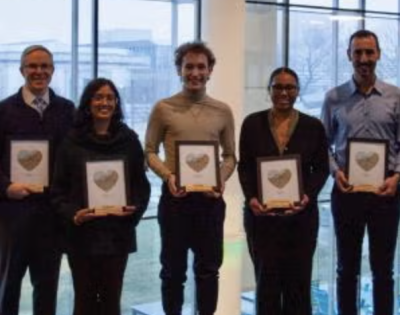 The Office of Energy and Sustainability award winners pose together