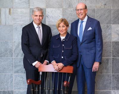 Dr. Schwartz with Peter and Laurie Weinberger