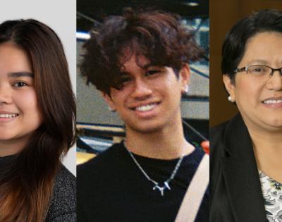 Compilation photo of Renee Gale Lapurga, Benjamin Garcia and Anna C. Samia.
