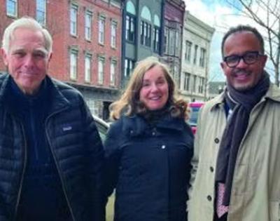 From left: David and Gayle Noble and Dean Dexter Voisin