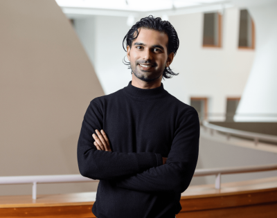 Aasif Shah in the Peter B Lewis Building